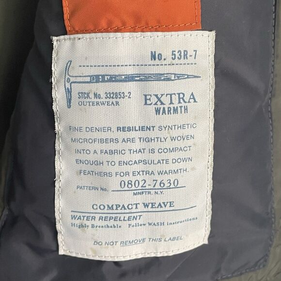 J. Crew Down Puffer Vest Men's Large Black Retractable Hood WARM Field Jacket - Picture 8 of 16